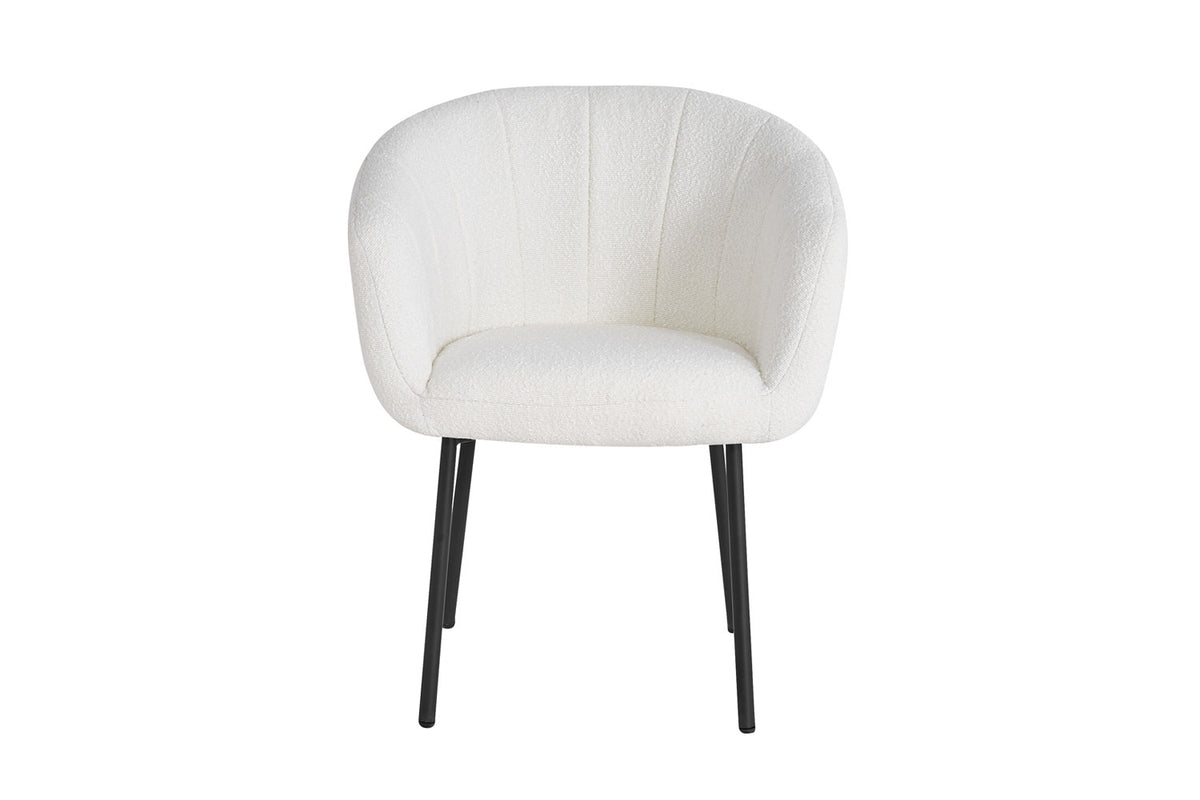 Rousseau - Stoel Sevilla Boucle - Wit - 79x57x62 cm