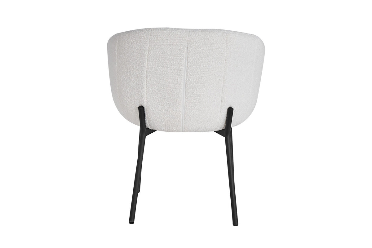 Rousseau - Stoel Sevilla Boucle - Wit - 79x57x62 cm
