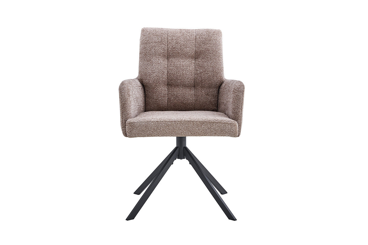 Rousseau - Chaise Granada - Tissu - Sable - 85x50x62 cm
