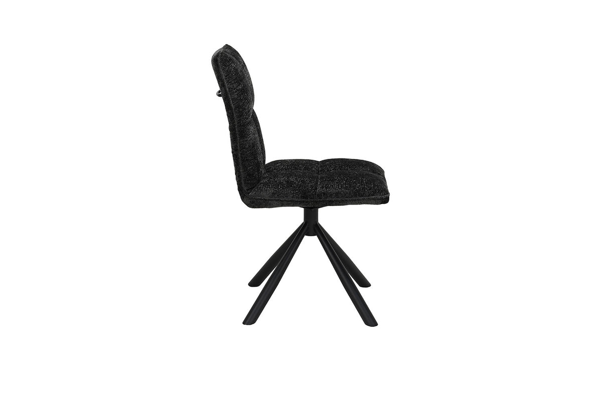 Rousseau - Stoel Jack - Stof Donkergrijs - 91x45x59 cm