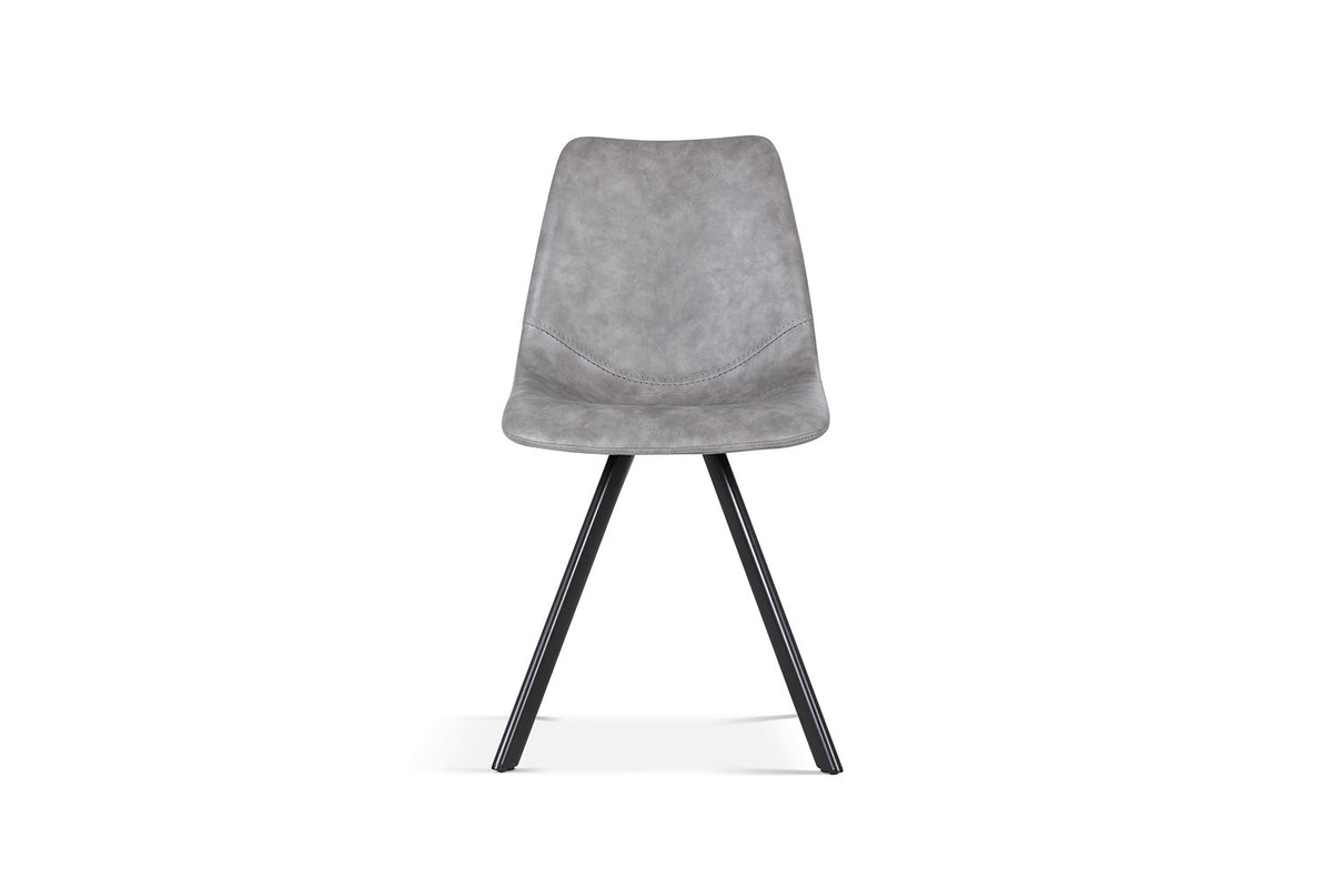 Rousseau - Stoel Emma - PU Donkergrijs - 83x46x60  cm