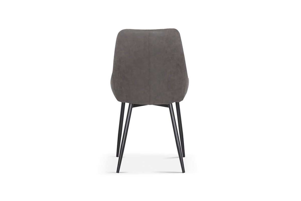 Rousseau - Stoel Mirano - PU Lichtgrijs - 86x49x61 cm