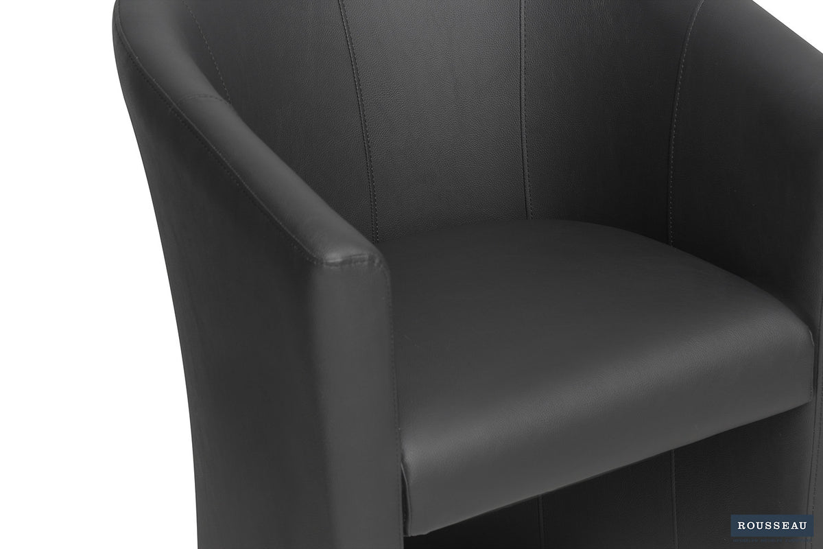 Rousseau - Siège baquet Charlie PU Noir - 81x64x62 cm