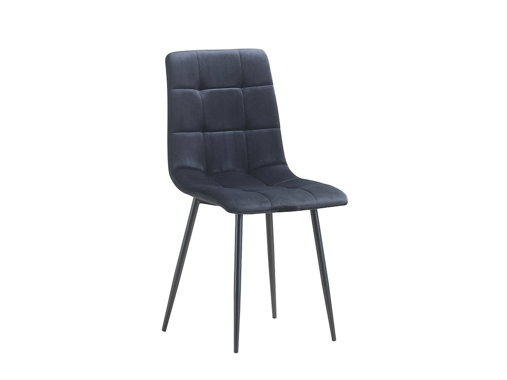 TYC - Eetkamerstoel  - S140 velvet - Zwart - 45x90x55cm