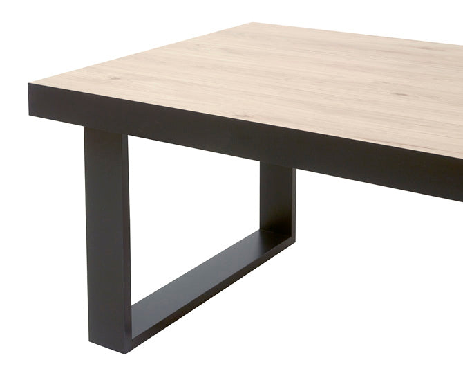 GBO - Table de salle à manger Viareggio – 230x100x76 cm A - Piètement en U ou en X