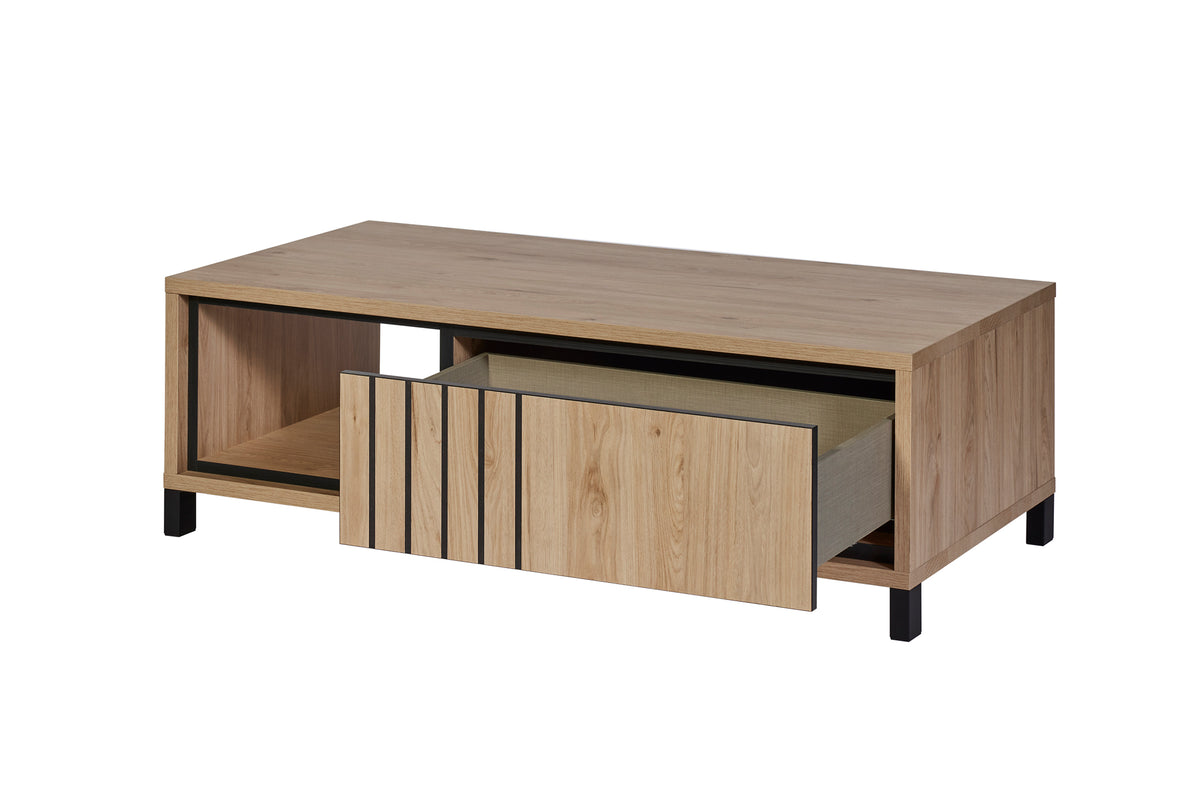 GBO - Table basse Tyler – Urban Oak - 130x45x70 cm