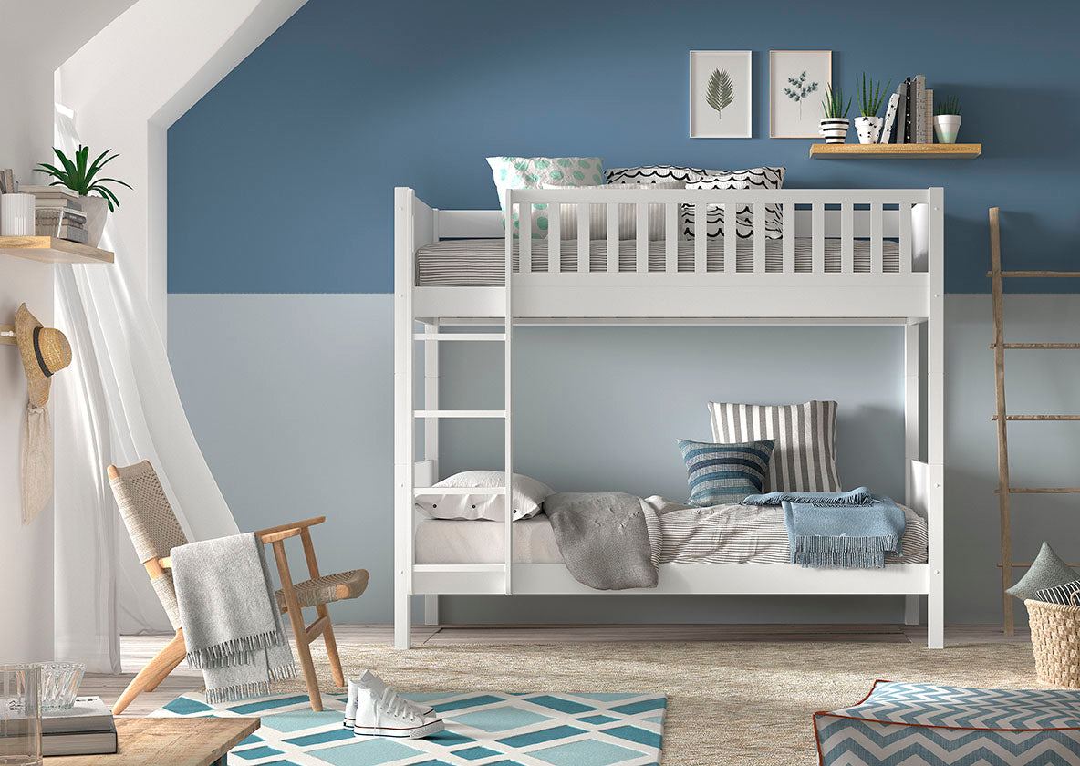 Vipack - Lit mezzanine avec lit gigogne Pino -90x200 cm