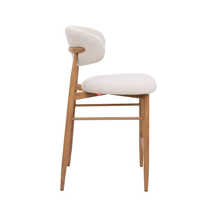 Meubar - Barstoel Locarno - Stof - Beige - 52 x 56 x 94 cm