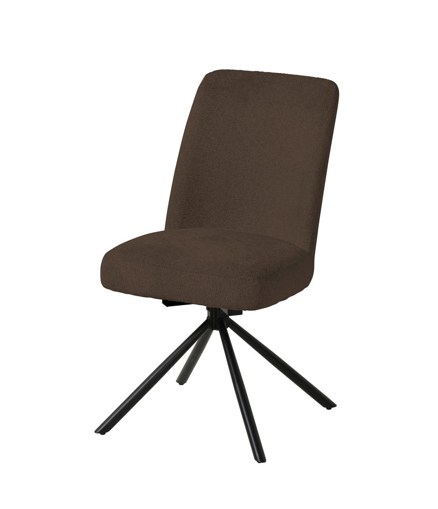 Meubar - Eetkamerstoel Tosca 1 - Boucle - Stof - Taupe - 48x86x62 cm