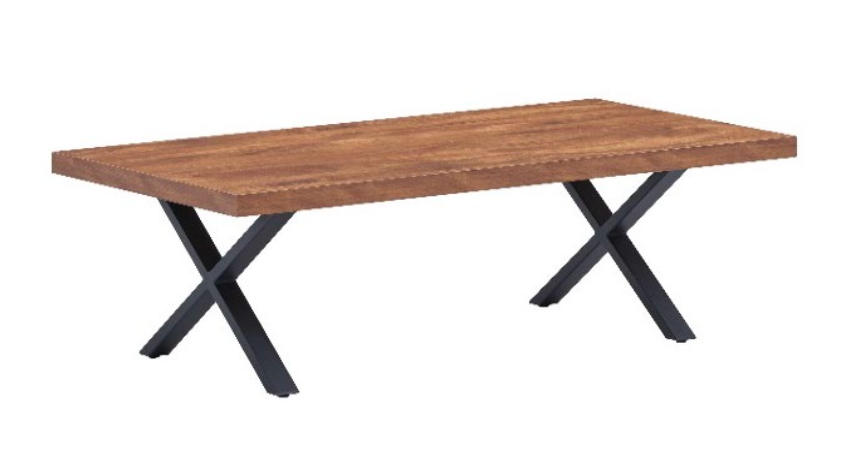 TYC - Salontafel Orpheus - X-poot - Acacia - 130x45x65cm