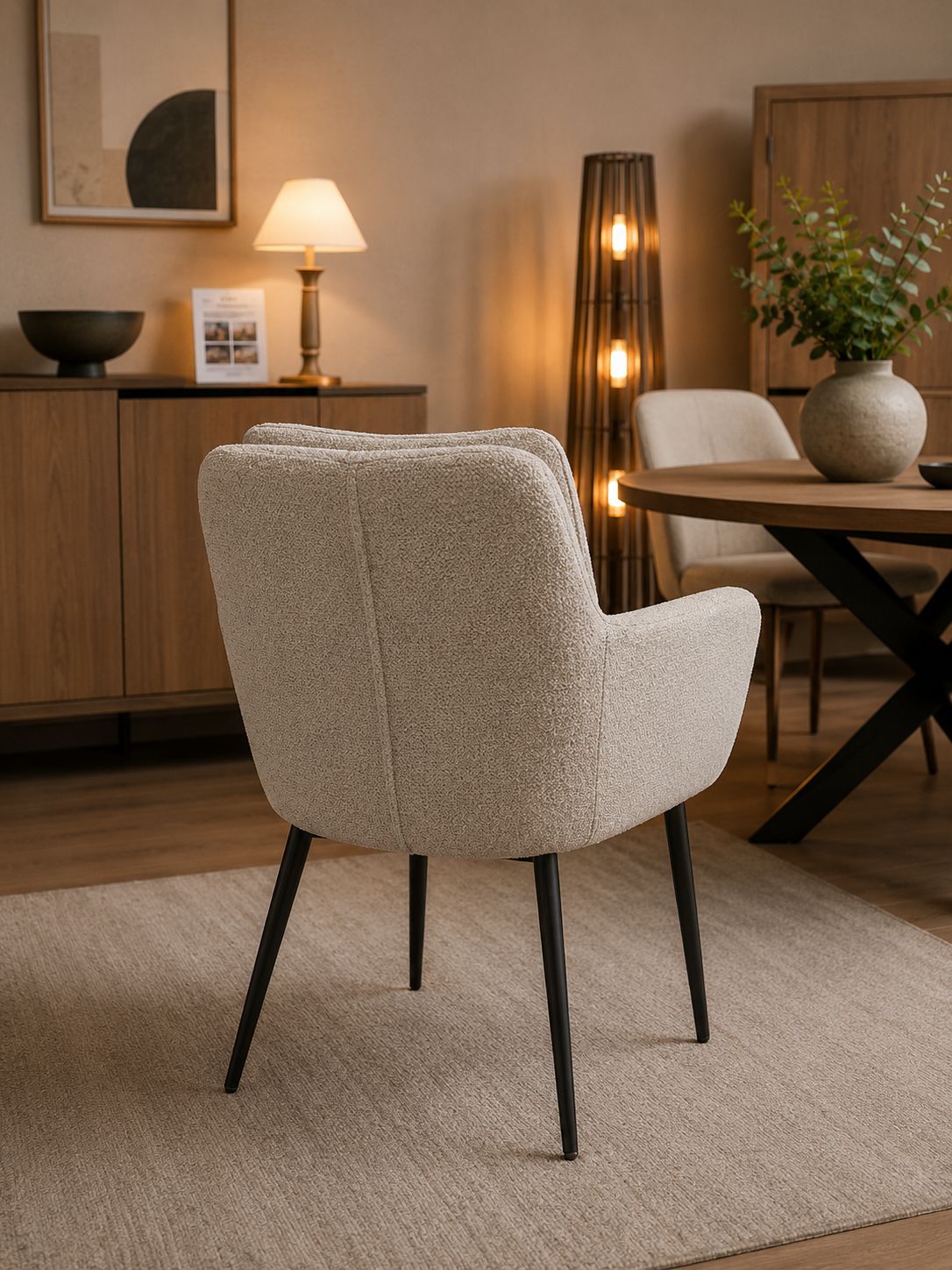 2BM -Fauteuil Xavier – Tissu Gris – H90 × P43 × L45 cm