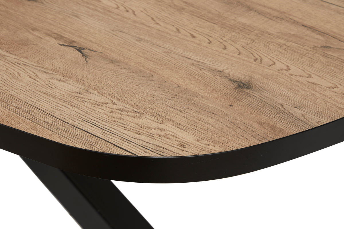 GBO - Table Piero - Ovale - Pied Étoile-Araignée - 200x100x76 cm