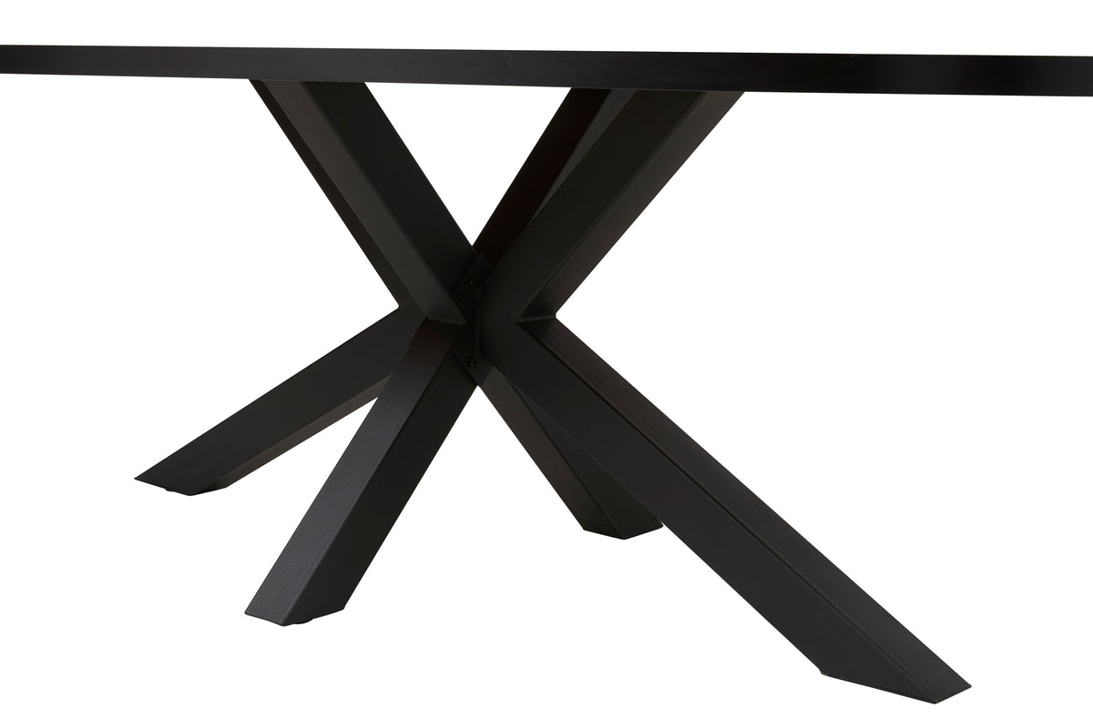 GBO - Table Piero - Ovale - Pied Étoile-Araignée - 200x100x76 cm