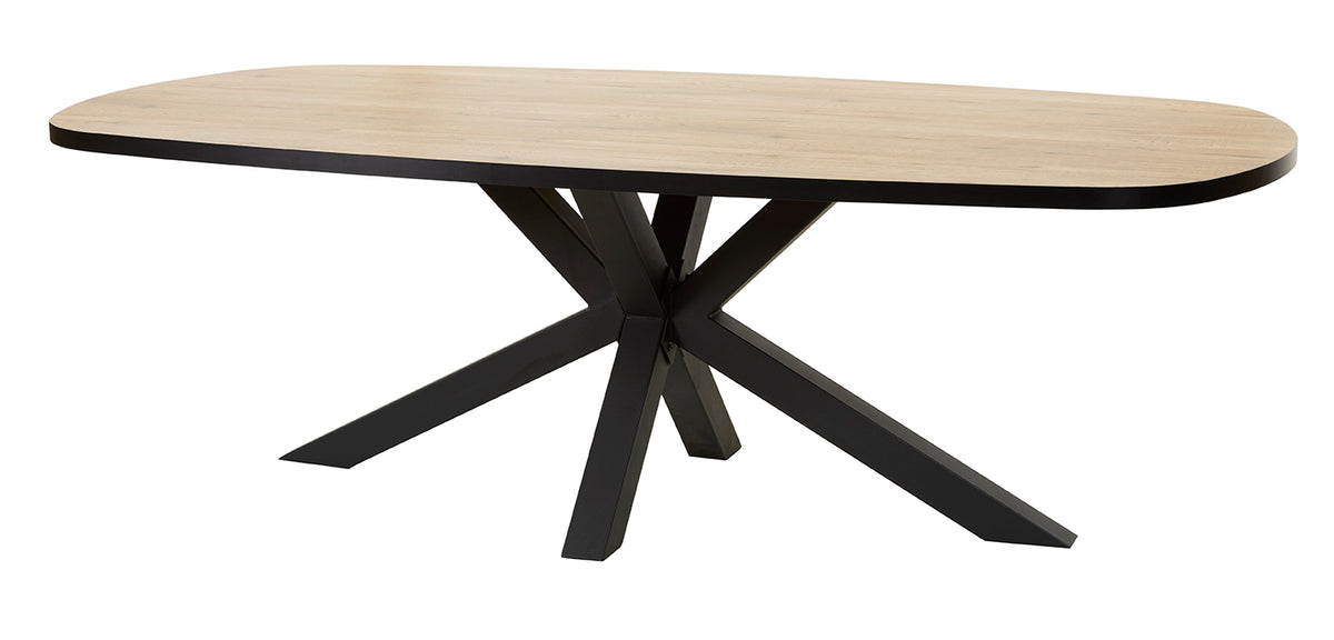 GBO - Table Piero - Ovale - Pied Étoile-Araignée - 200x100x76 cm
