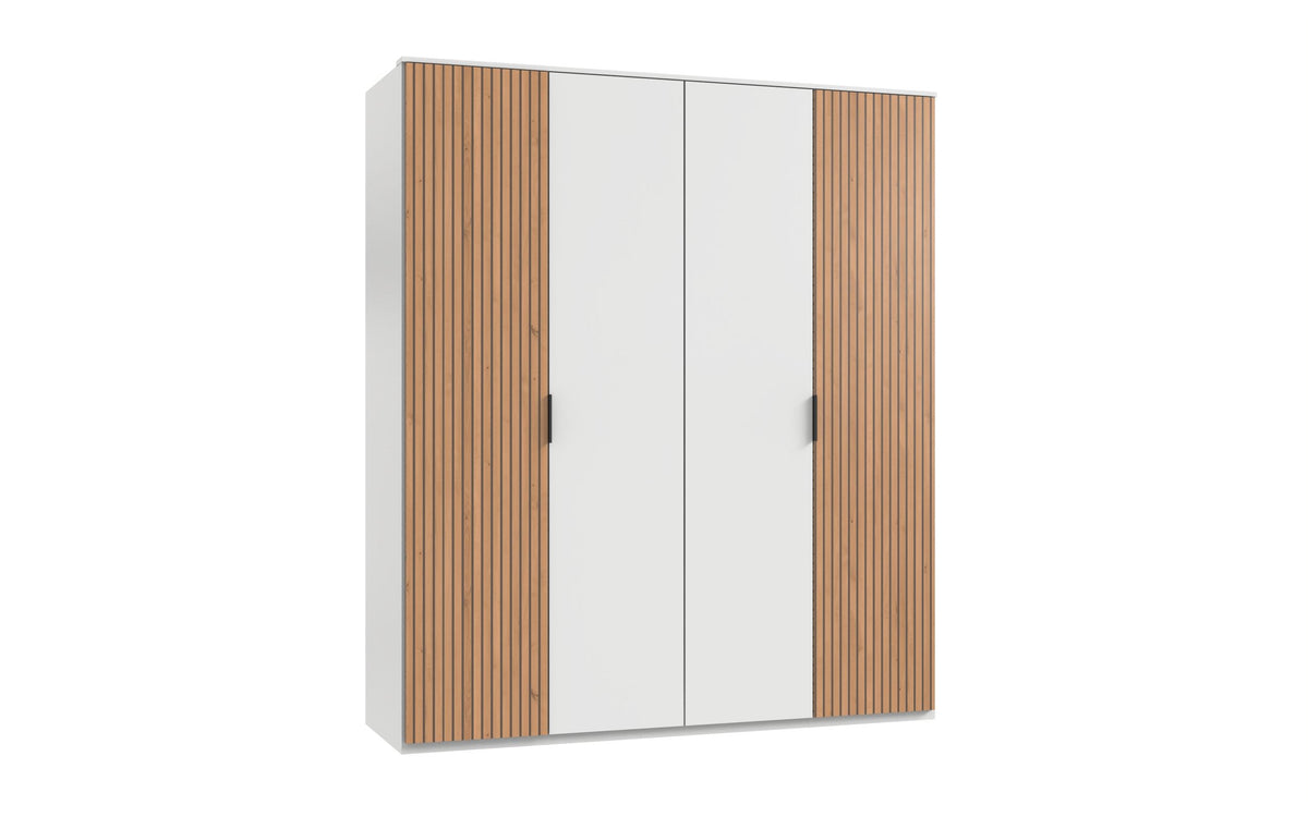 Wimex - Kleerkast Tunis - D23577 - Wit/Artisan Eik - 180x210x58cm