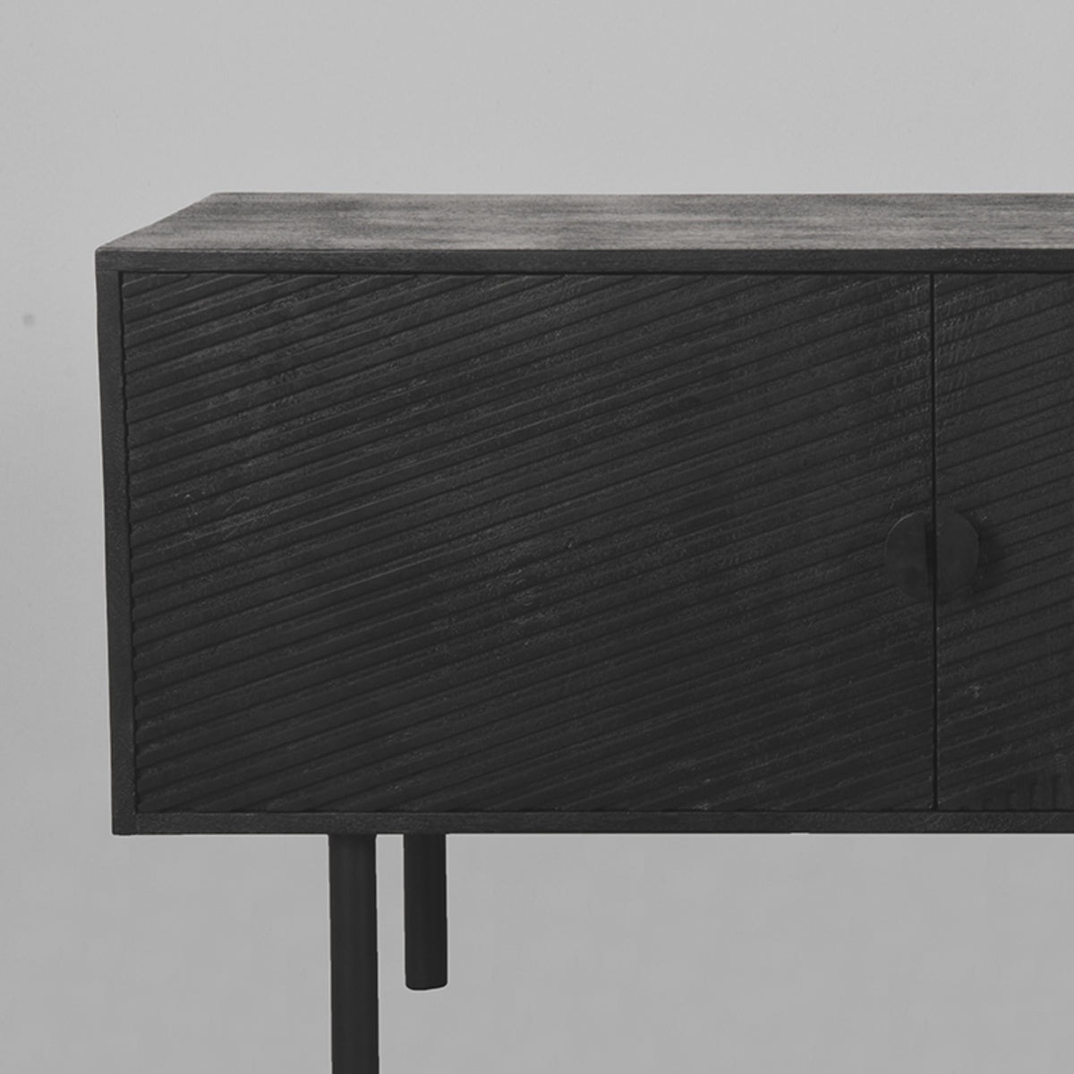 LABEL51 - Meuble TV Cotia - Noir - Bois de manguier