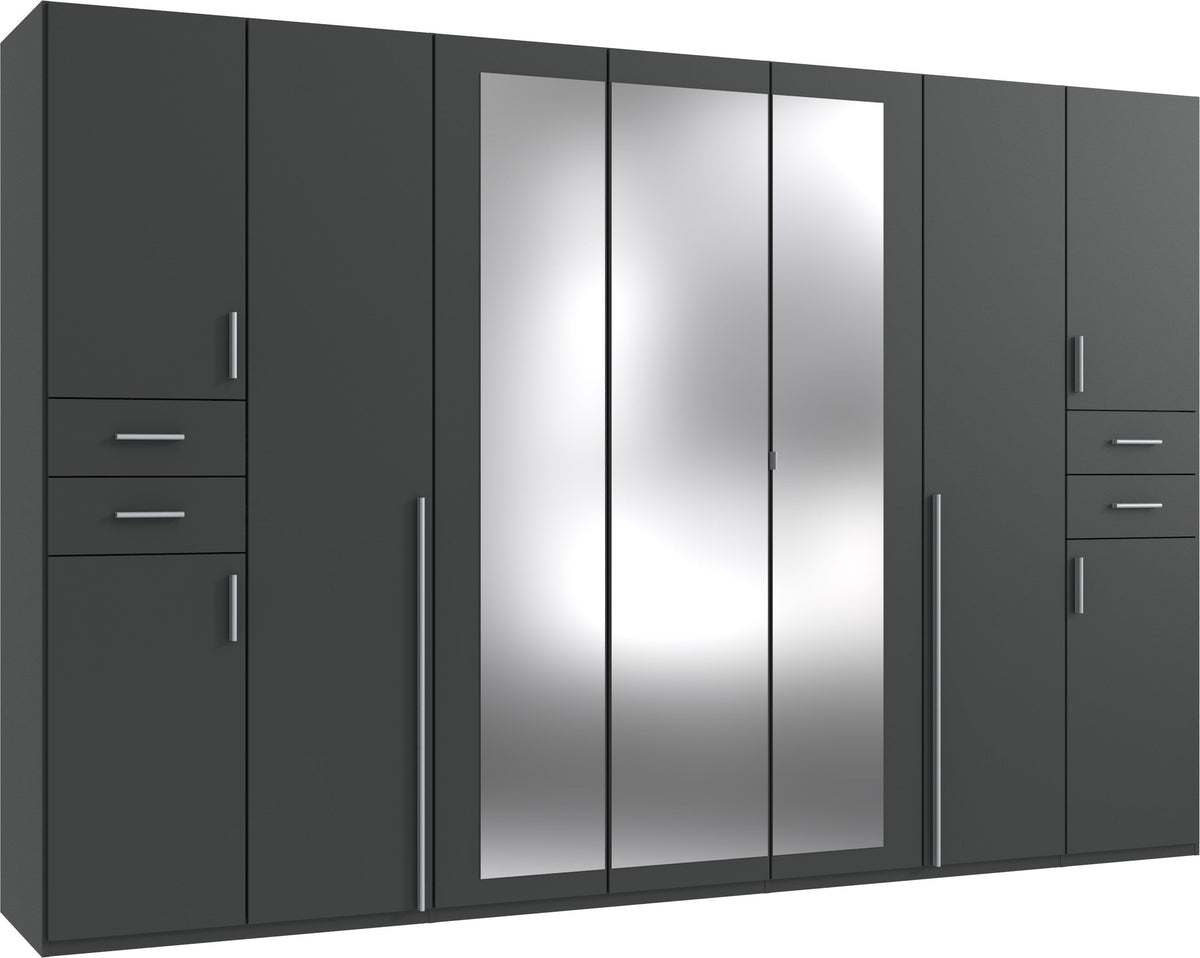 Wimex - Armoire Vegas - D13658 - Graphite - 313x208x58cm