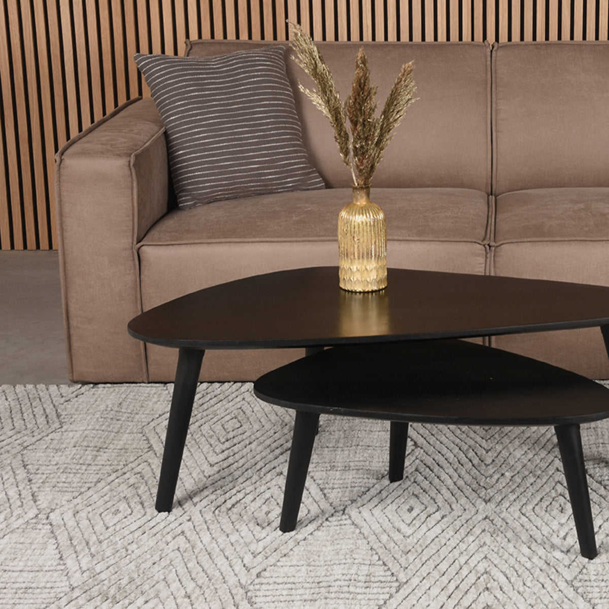 LABEL51 Vloerkleden Cosy - Grijs - Synthetisch