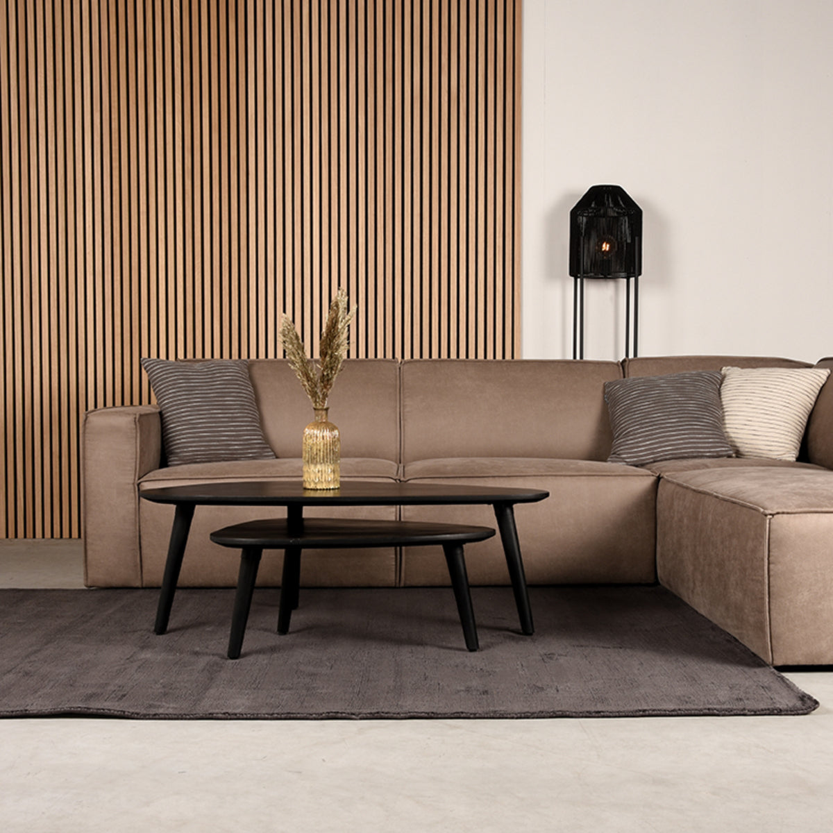 LABEL51 Tapis Velvy - Anthracite - Synthétique