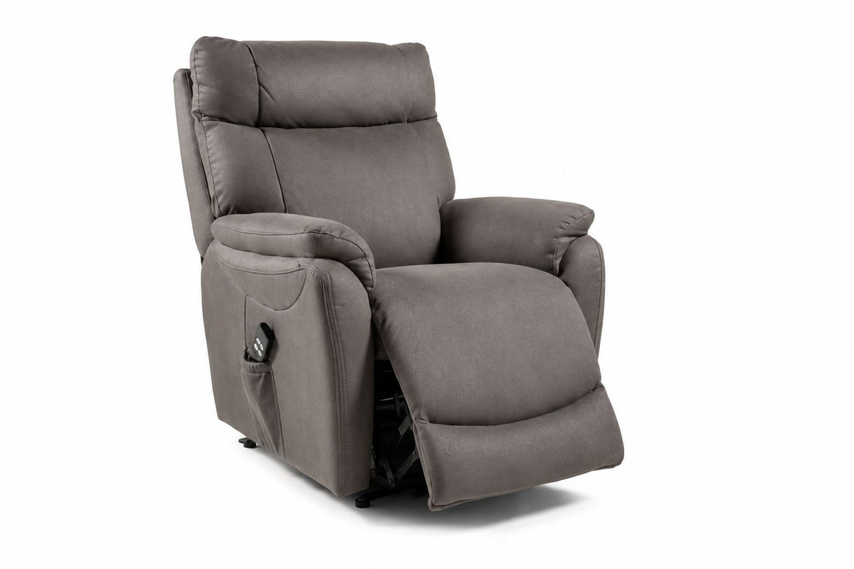 2BM - Relax Ralph - Microfibre anthracite - 2 moteurs - 78x95x110 cm