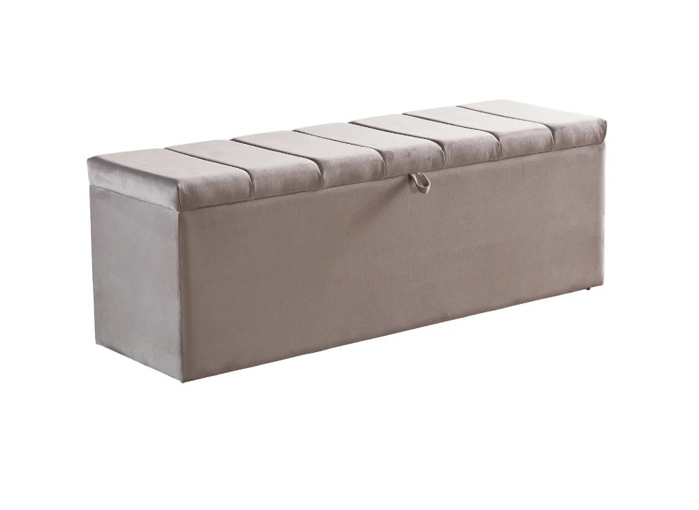 BSP - Boxspring Bristol - Stof - Lichtgrijs - 180x200 cm