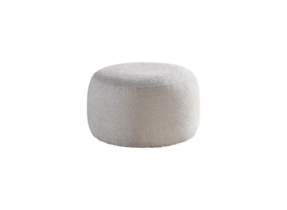 BSP - Nachttafel-Pouf Elena - Stof -  Ecru