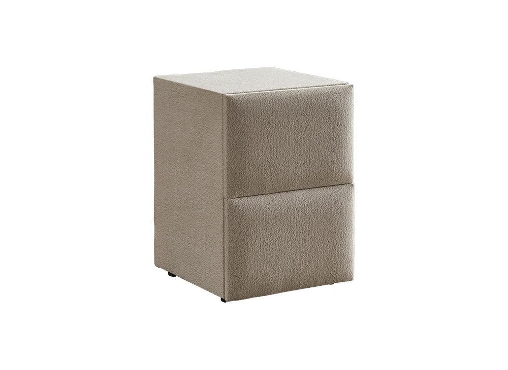 BSP - Nachttafel-Pouf Davis - Stof -  Beige