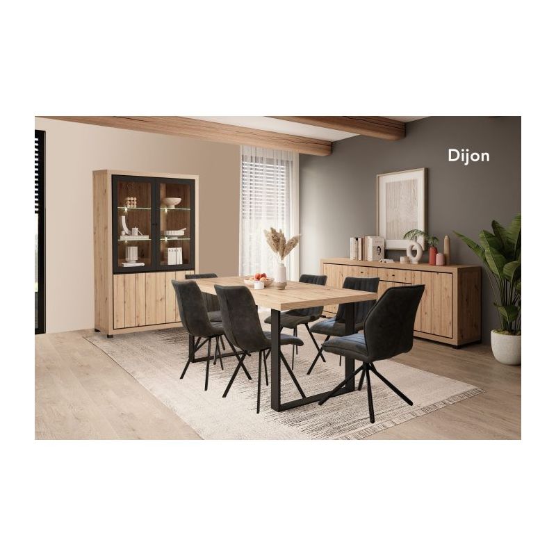 MLM - Eetkamer Dijon - 3-delige set - Warme Eik