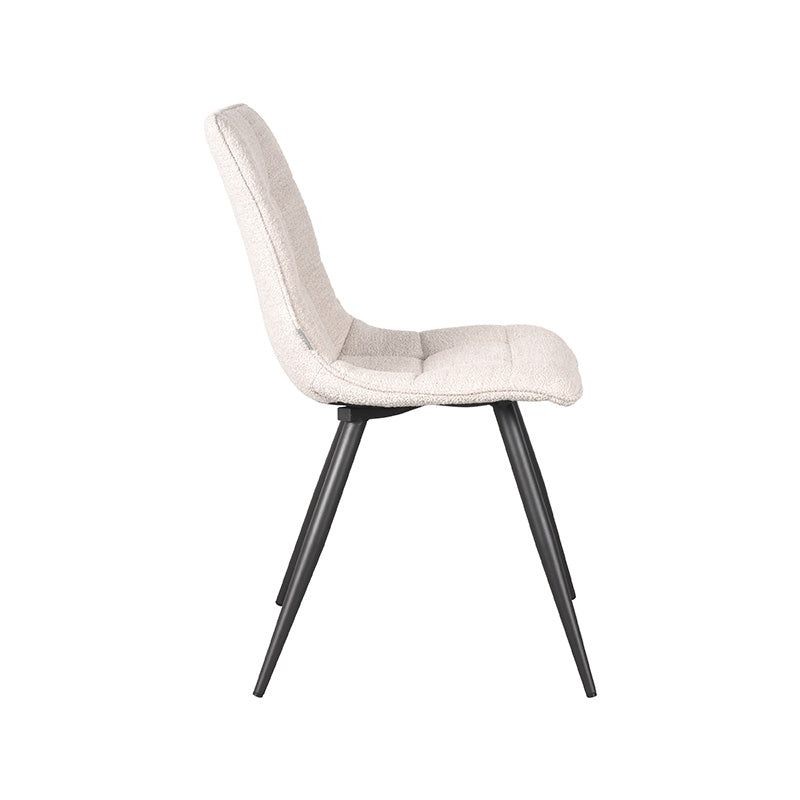 LABEL51 Chaise de salle à manger Jelt - Naturel - Boucle