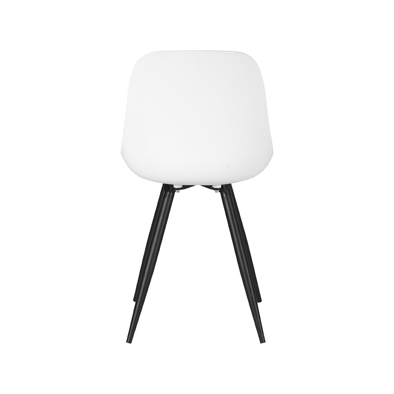 LABEL51 Chaise de salle à manger Monza - Blanc - Plastique