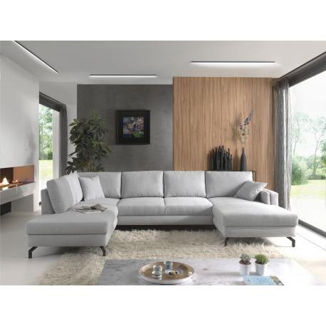 MLM - Hoeksalon Patrick - Links - Stof - Grijs - 203x342x165cm