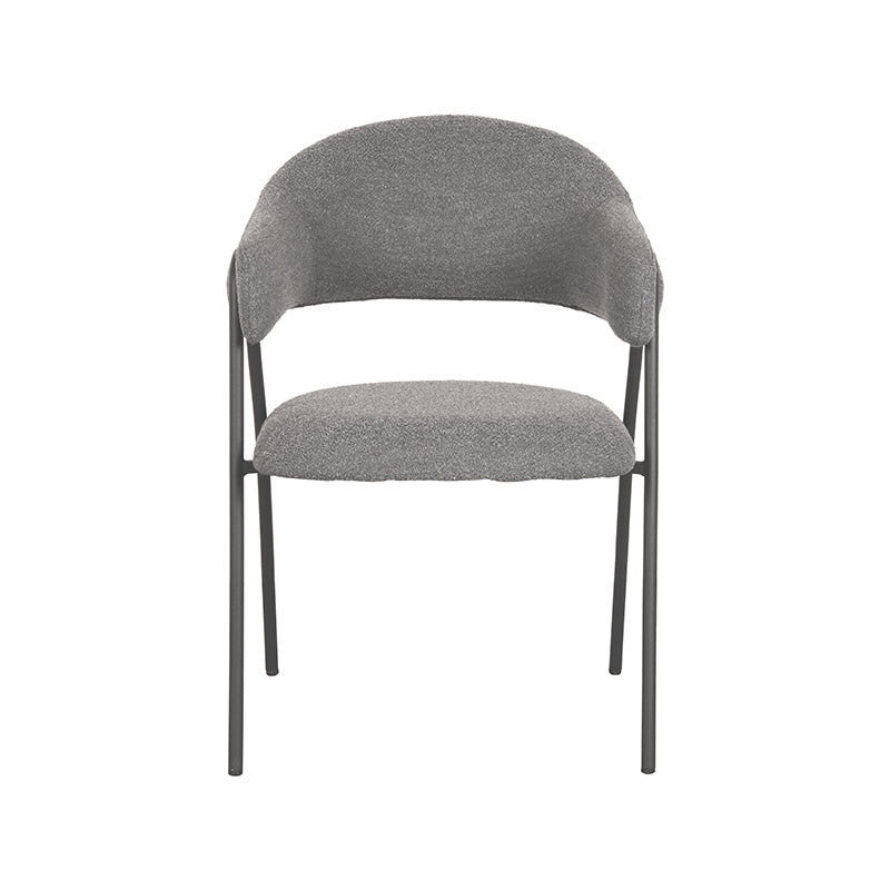 LABEL51 Chaise de salle à manger Lowen - Gris - Boucle