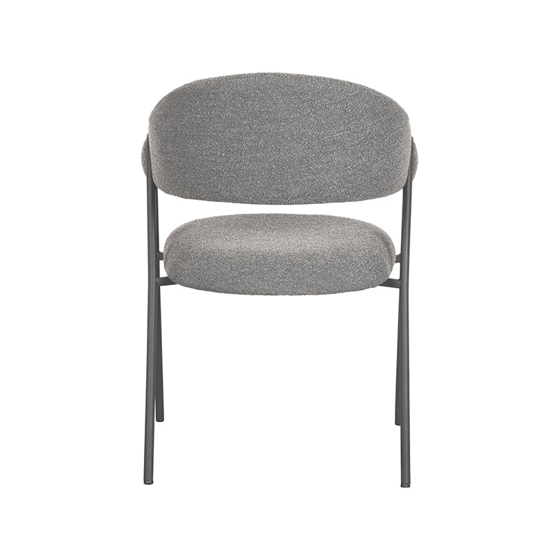LABEL51 Chaise de salle à manger Lowen - Gris - Boucle