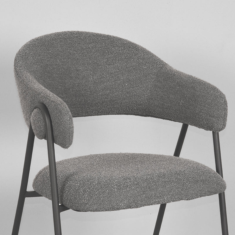 LABEL51 Chaise de salle à manger Lowen - Gris - Boucle