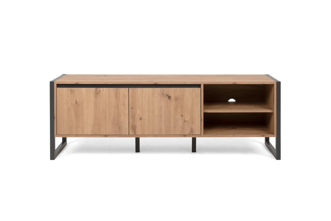 FIN - Meuble TV Denver 54 - chêne artisanal / anthracite - 160x55x40cm