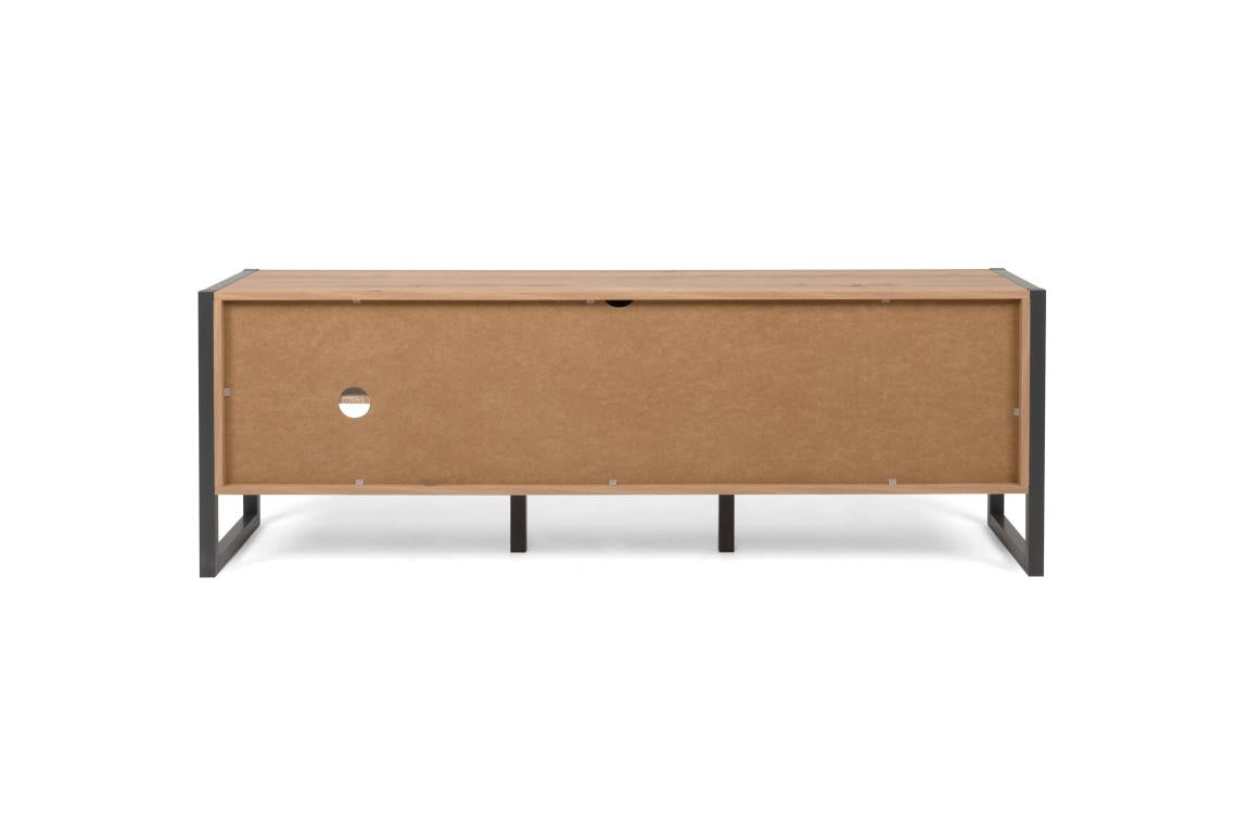 FIN - Meuble TV Denver 54 - chêne artisanal / anthracite - 160x55x40cm