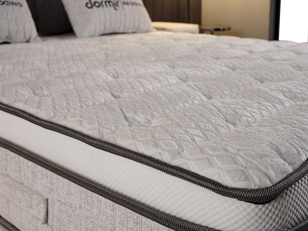 2BM - Boxspring Reina – Ecru stof - Opbergruimte – 180x200cm