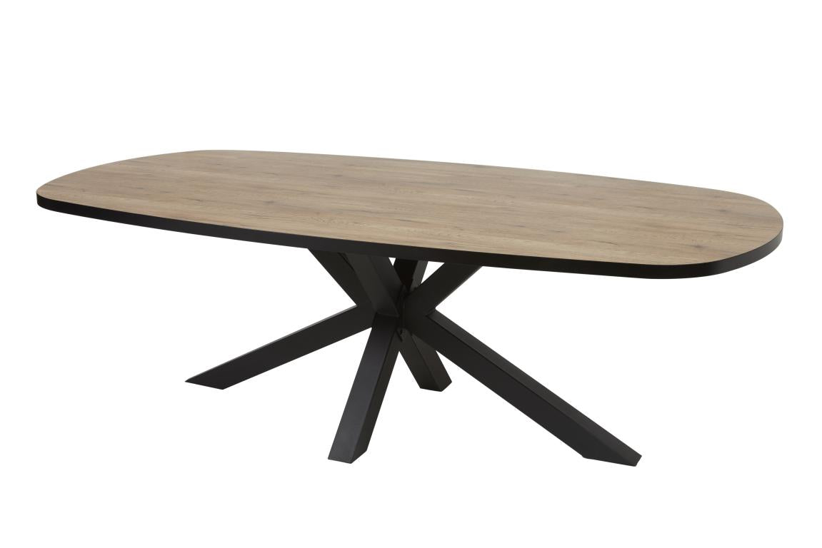 GBO - Table de salle à manger Titus Ovale – 200x100x76 cm – Chêne français