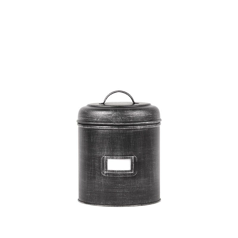LABEL51 Boîte de rangement - Noir - Métal - S - 10x10x15 cm