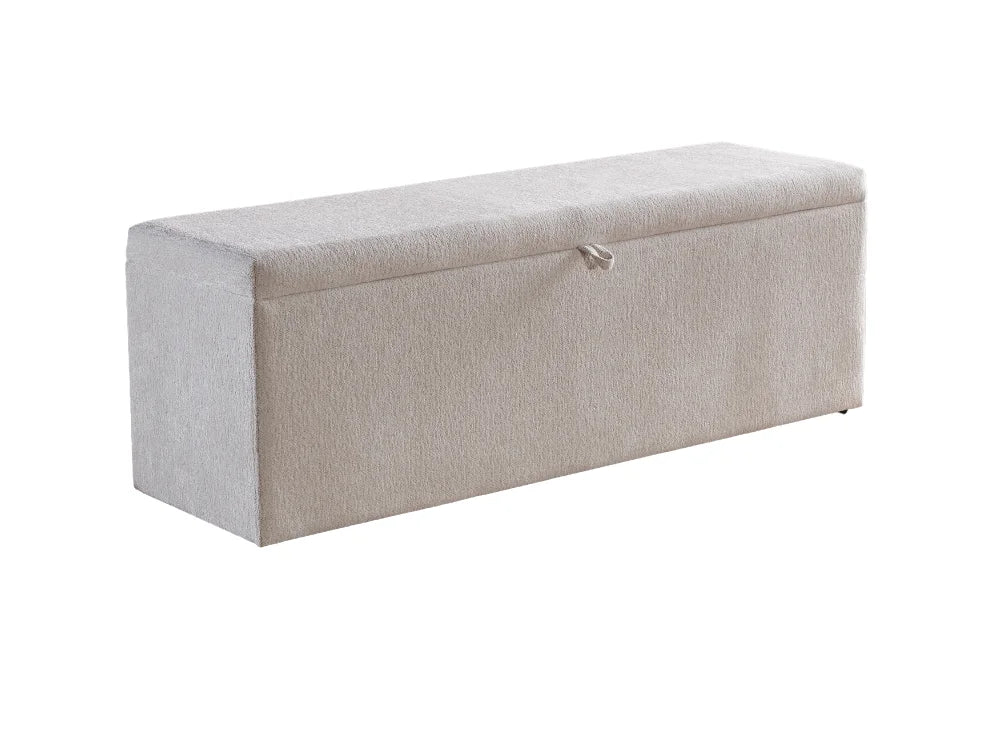 BSP - Voetbank Phoenix - Stof -  Beige - 140 cm