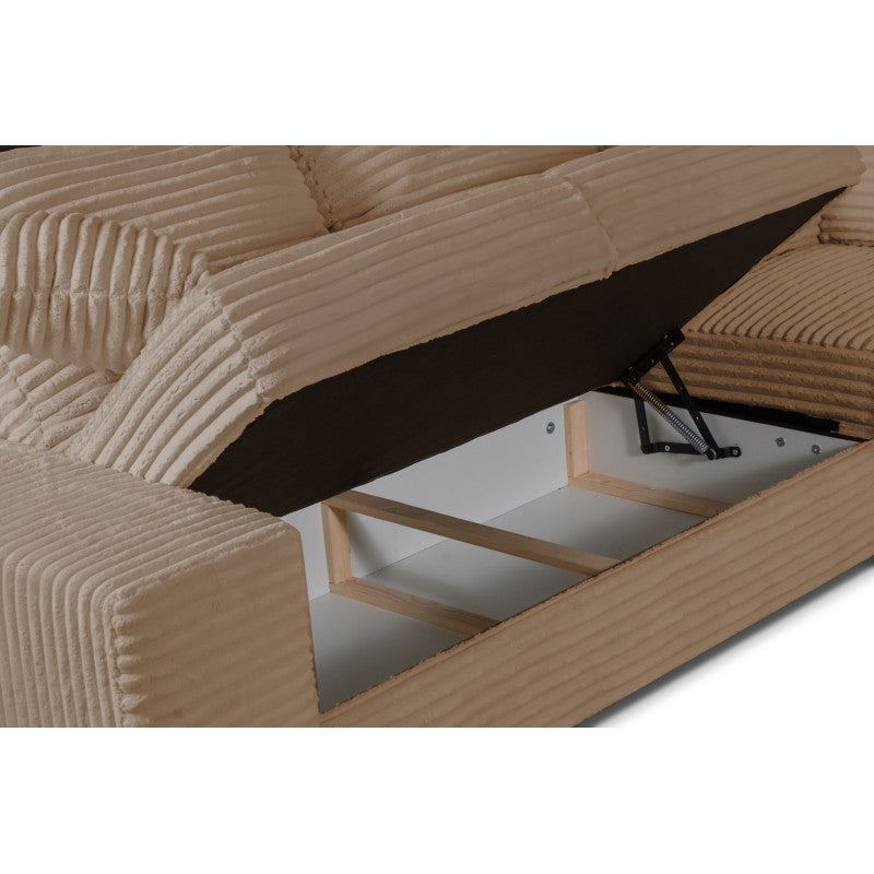 MLM - Salon Diana Right - Tissu marron - 267×340×180 cm