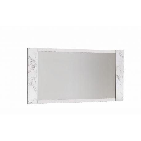MLM - Miroir Vittoria - Brillant - Blanc/Marbre - 170x85x5cm